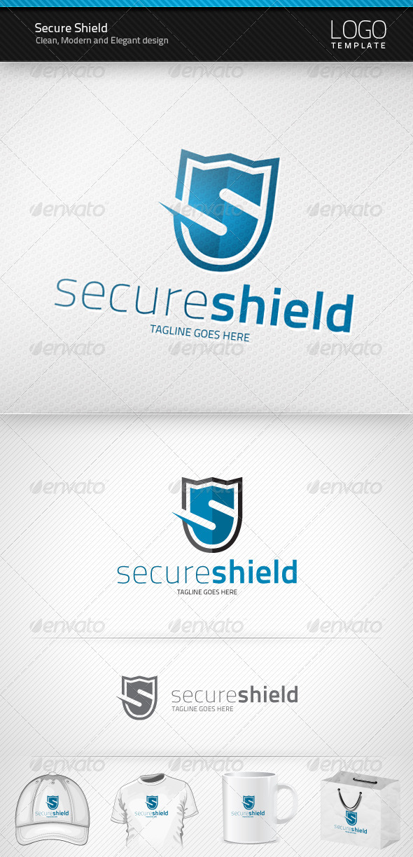 Secure Shield Logo - Letters Logo Templates