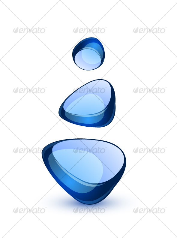 Abstract glass shapes - Abstract Conceptual