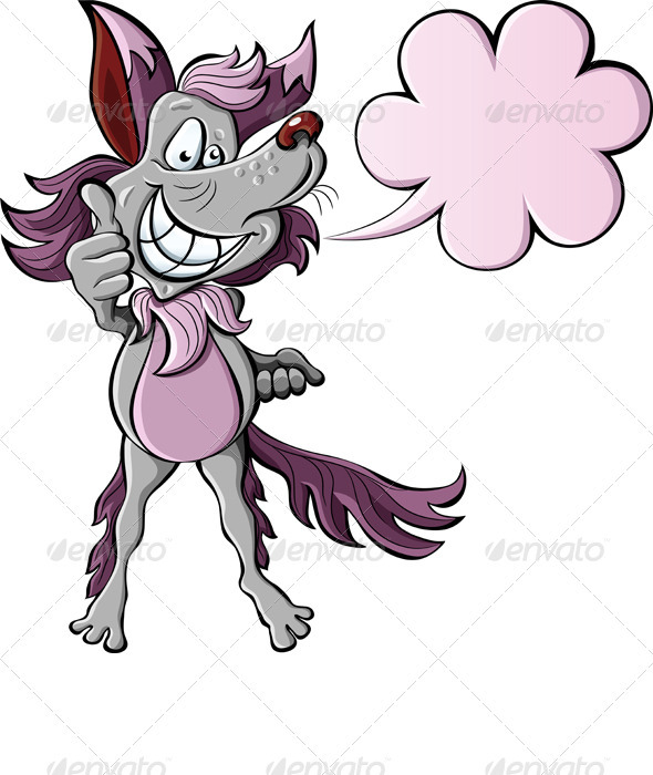 GraphicRiver Cartoon Wolf Happy Showing Thumbs Up Sign 1505343 GraphicRiver Cartoon Wolf Happy Showing Thumbs Up Sign 1505343