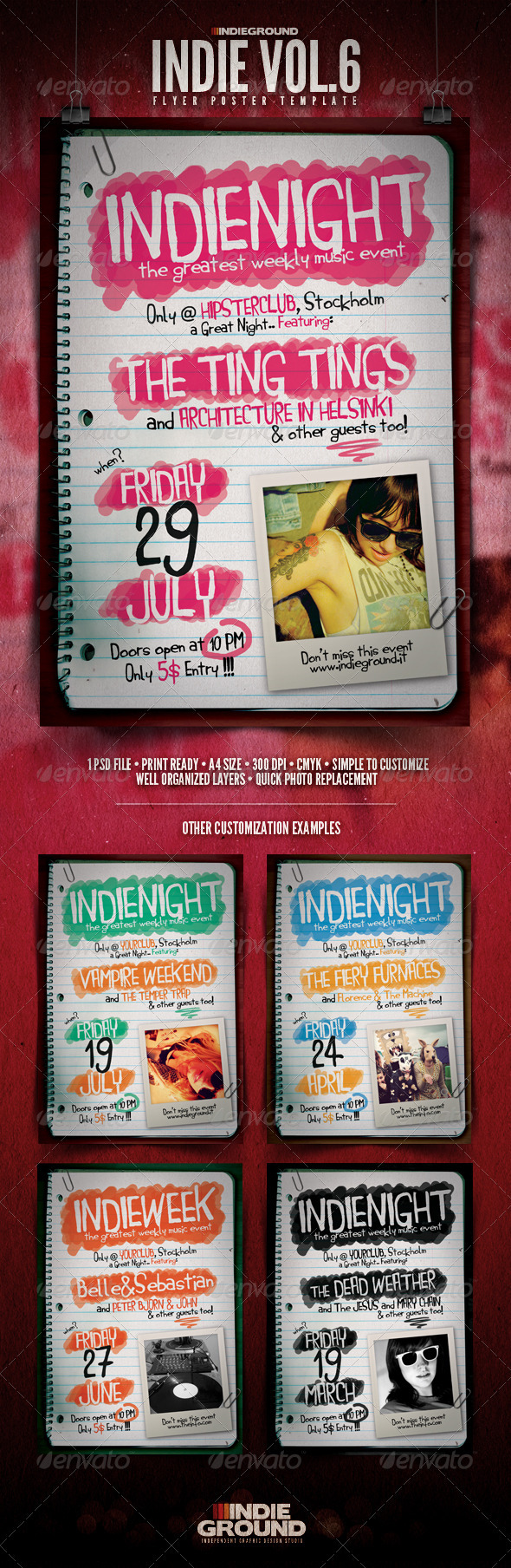 GraphicRiver Indie Flyer Poster Vol 6 232676 GraphicRiver Indie Flyer Poster Vol 6 232676