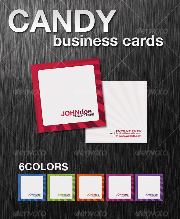 Candy Business Card - Creative Business Cards