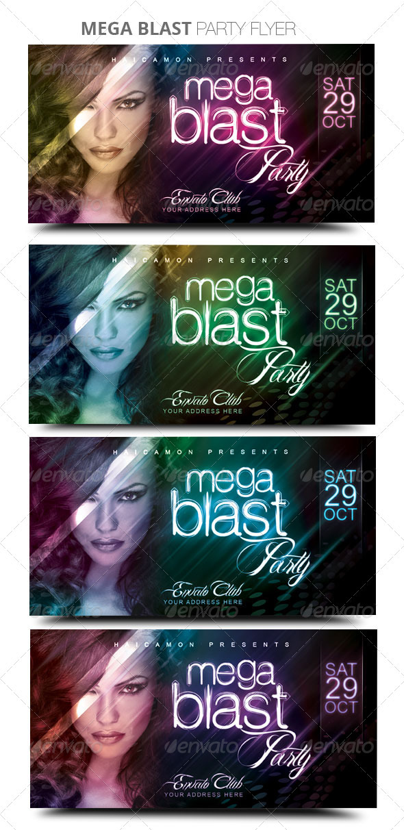GraphicRiver Mega Blast Party Flyer 577446 GraphicRiver Mega Blast Party Flyer 577446