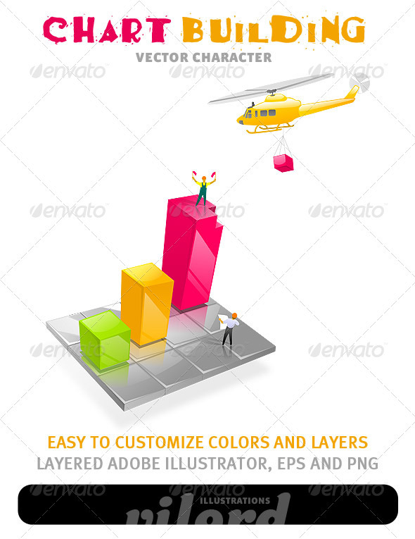 Chart Building Illustration - Concepts Business