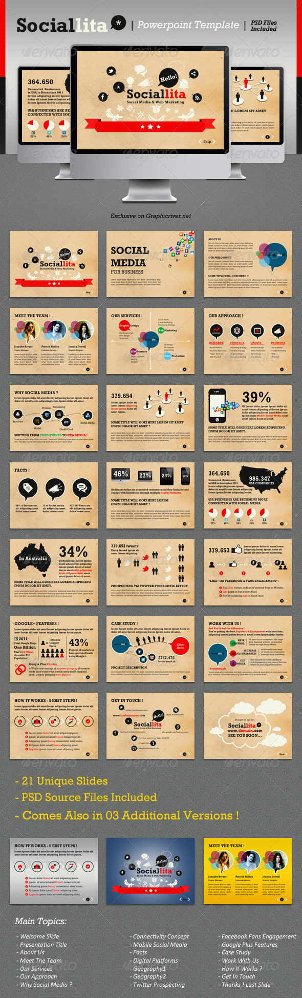 GraphicRiver Sociallita Powerpoint Template 1519679 GraphicRiver Sociallita Powerpoint Template 1519679