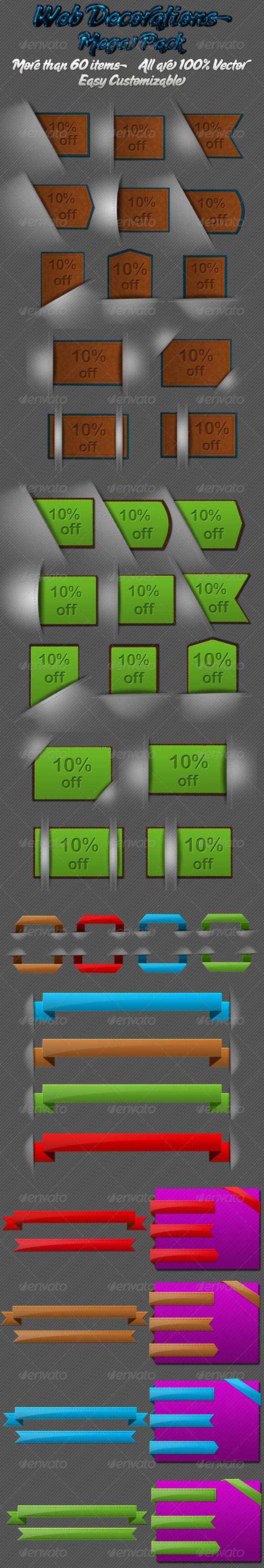 GraphicRiver Web Decoration Mega pack 179729 GraphicRiver Web Decoration Mega pack 179729
