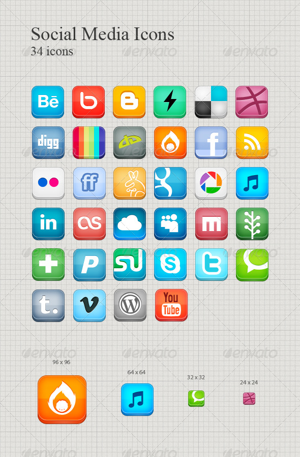 Social Media Icons - Icons