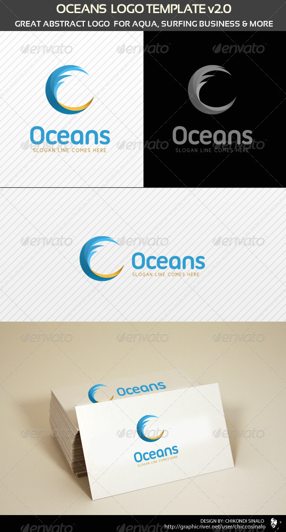 Oceans Logo Template - Abstract Logo Templates