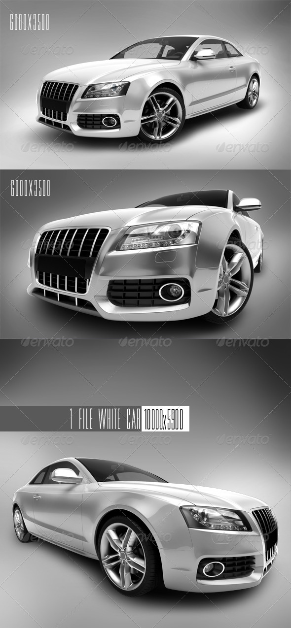 GraphicRiver White Car 1 1501595 GraphicRiver White Car 1 1501595