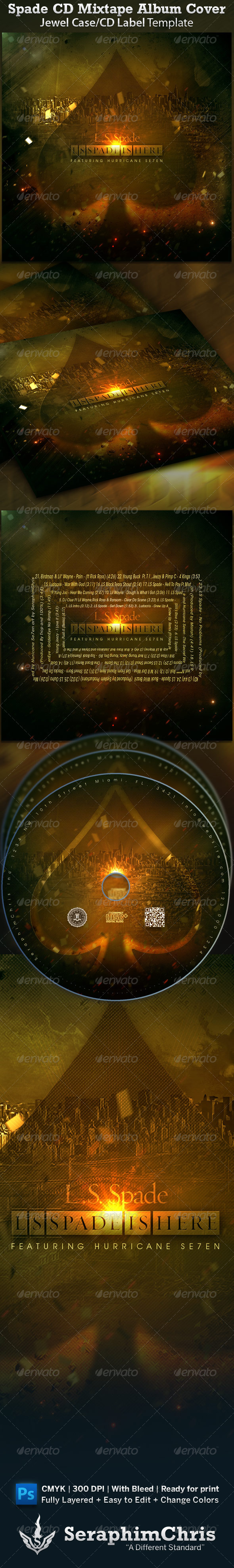 Graphic River Spade CD Cover Mixtape Template Print Templates - CD & DVD artwork 1545913 Graphic River Spade CD Cover Mixtape Template Print Templates - CD & DVD artwork 1545913