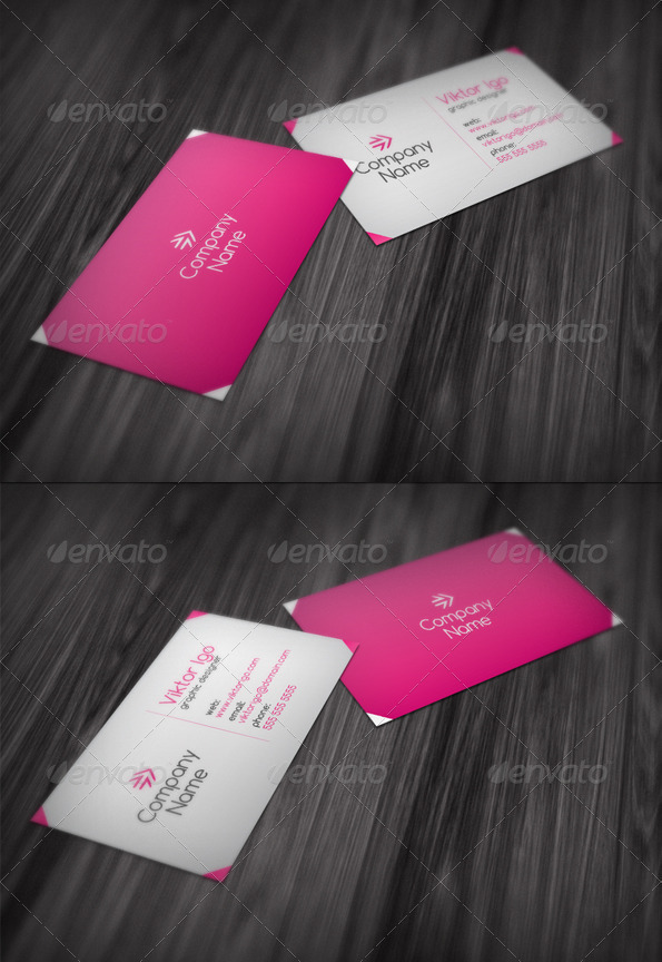 GraphicRiver Trendy Pink Business Card 1564467 GraphicRiver Trendy Pink Business Card 1564467