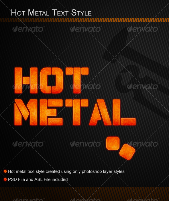 Hot Metal Text Style - Text Effects Styles