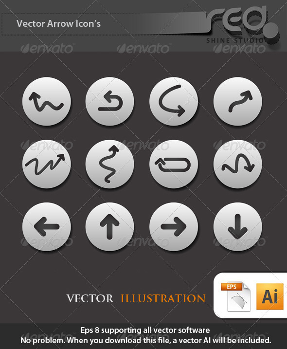 GraphicRiver Arrow Icon Vector Pack 1585549 GraphicRiver Arrow Icon Vector Pack 1585549