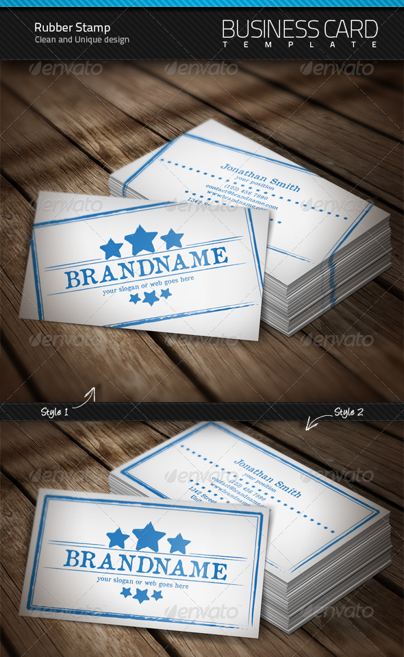 Rubber Stamp Business Card - Creative Business Cards