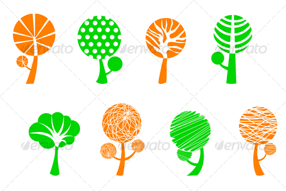 GraphicRiver Tree symbols 62683 GraphicRiver Tree symbols 62683