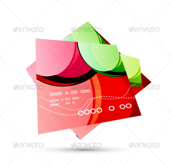 Glossy red pages - Decorative Vectors