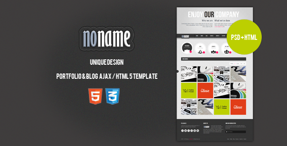 AGT Noname Ajax / HTML5 Template - Creative Site Templates