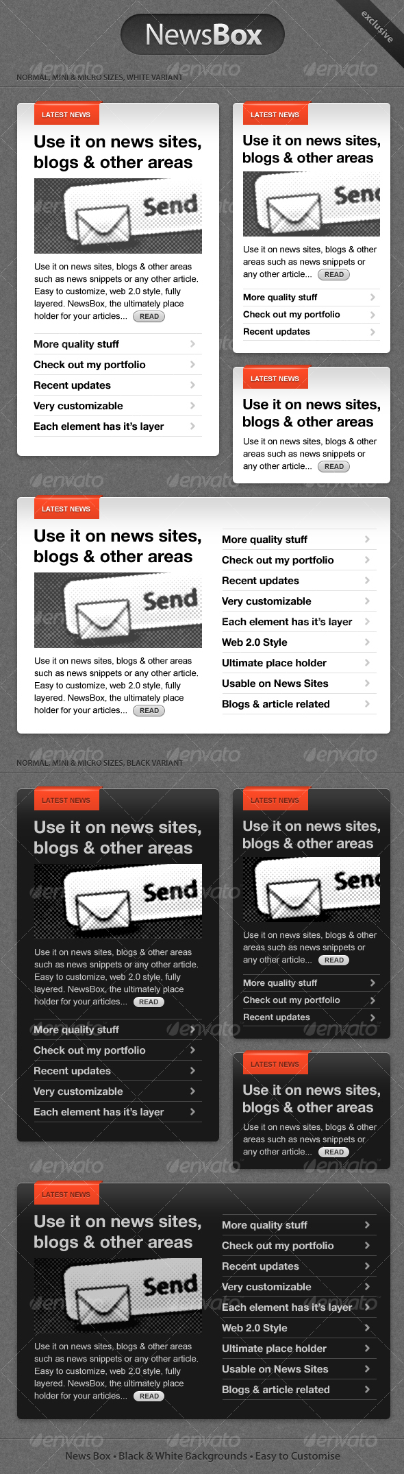 NewsBox - Web Elements