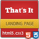 That's It - landing page - ThemeForest Item for Sale
