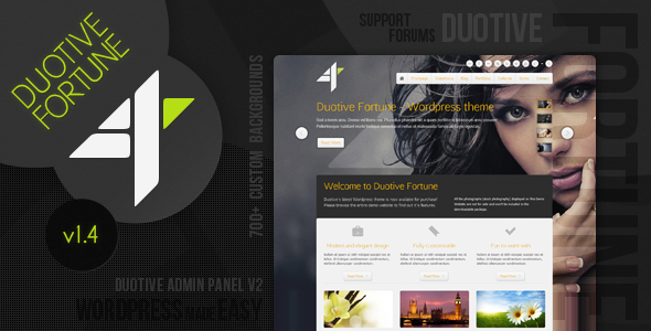 Duotive Fortune - Wordpress Theme - Portfolio Creative