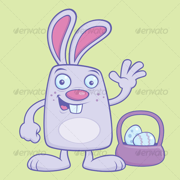cute easter bunny cartoon pictures. Silly Cartoon Easter Bunny
