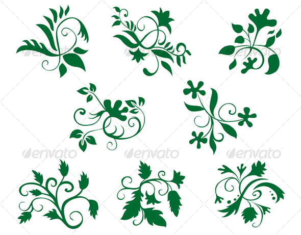 Floral decorations - Flourishes / Swirls Decorative