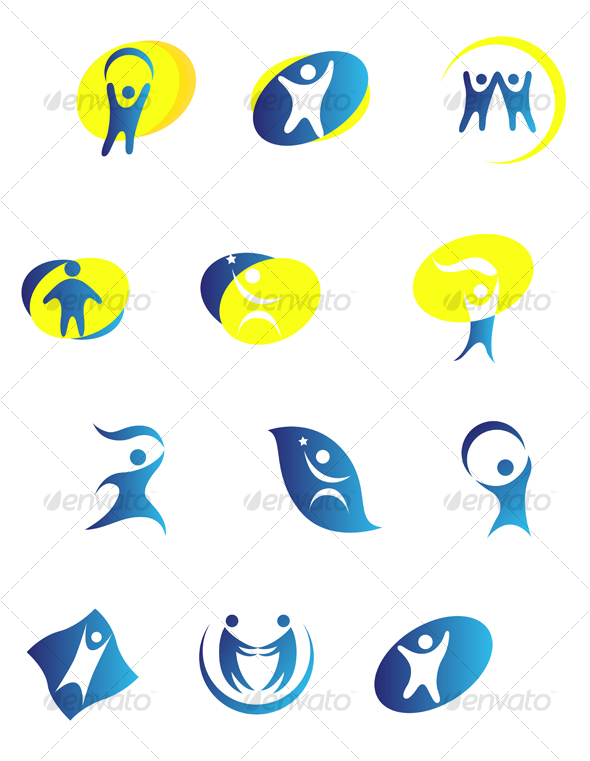 People signs - Decorative Vectors