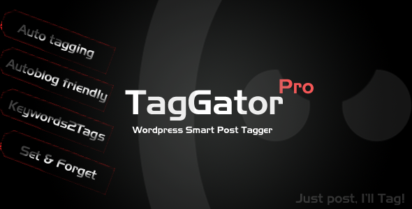 TagGator Pro. Wordpress Auto Tagging Plugin - CodeCanyon Item for Sale