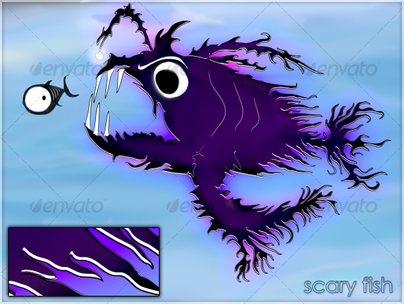 Scary fish - Animals Characters