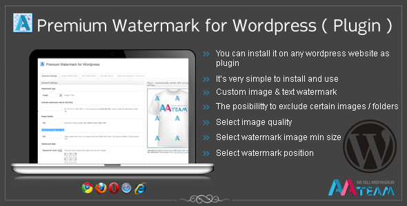 Premium Watermark for Wordpress (Plugin) - CodeCanyon Item for Sale