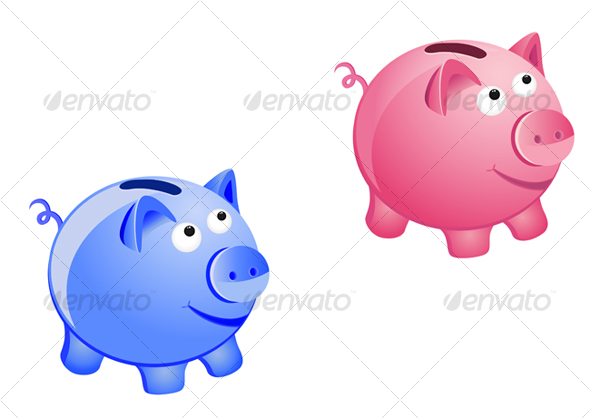 GraphicRiver Piggy bank 69342 GraphicRiver Piggy bank 69342