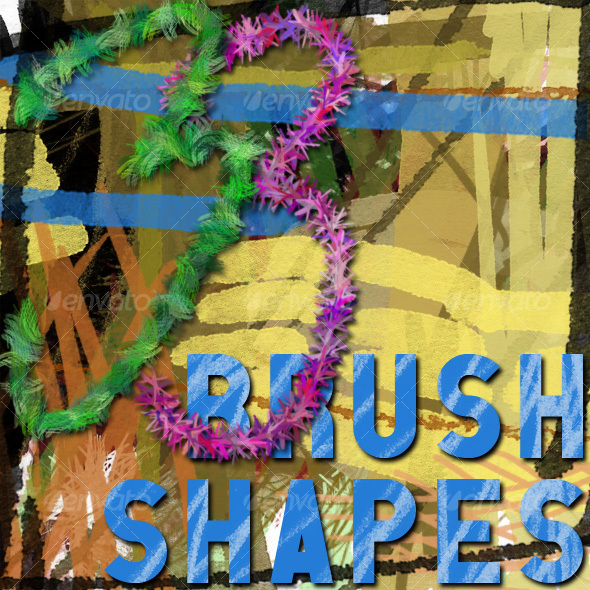 33 Marker Pen & Pencil Textured Scratch Brushes - Artistic Brushes