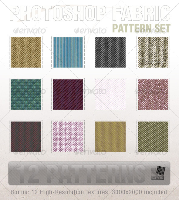 Ultimate Seamless Fabric Patterns - Textures / Fills / Patterns Photoshop
