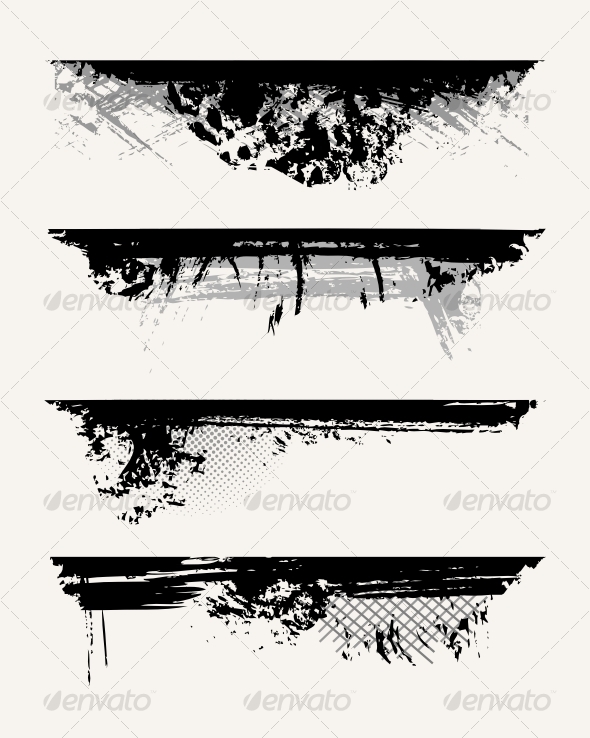 GraphicRiver Set of grunge edges 71453 GraphicRiver Set of grunge edges 71453