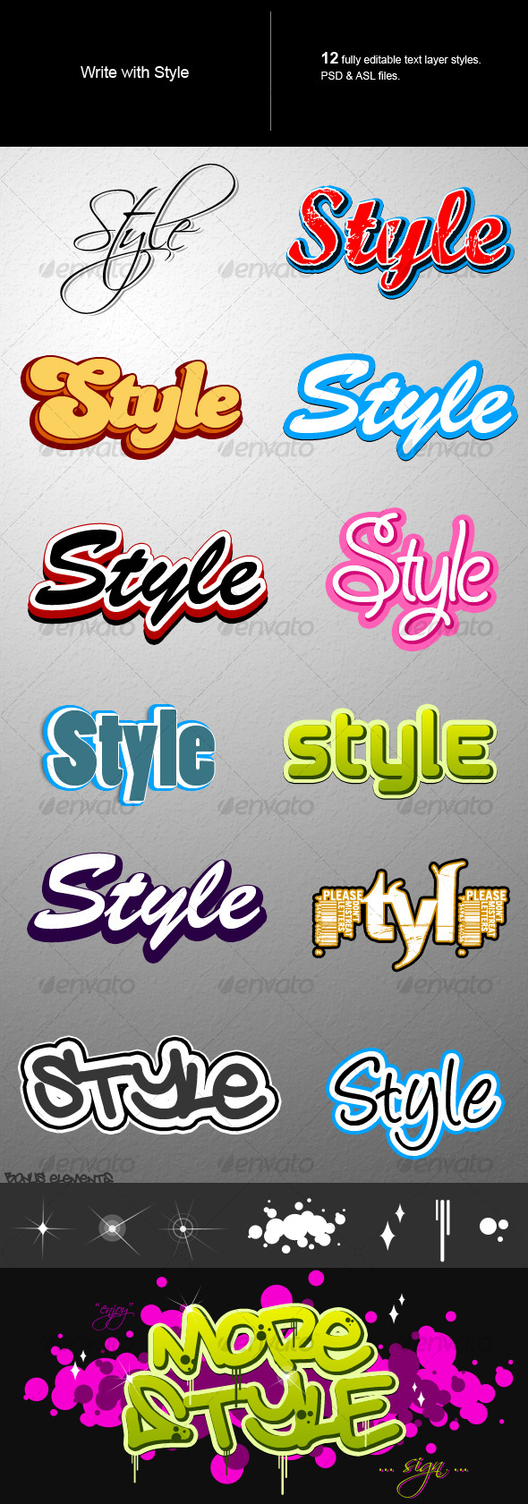 Text style - Text Effects Styles