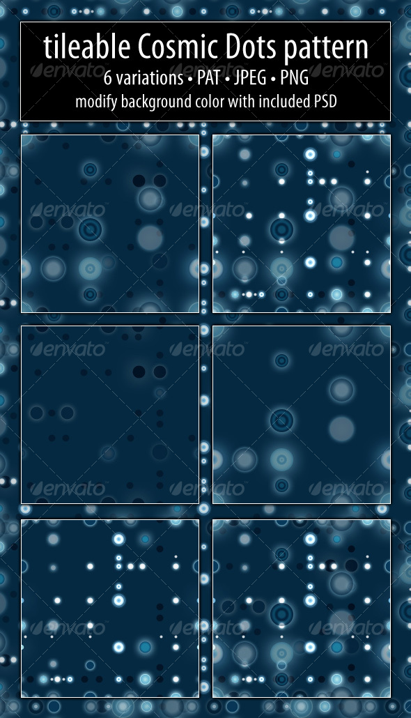 Cosmic Dots Pattern - Photoshop Add-ons