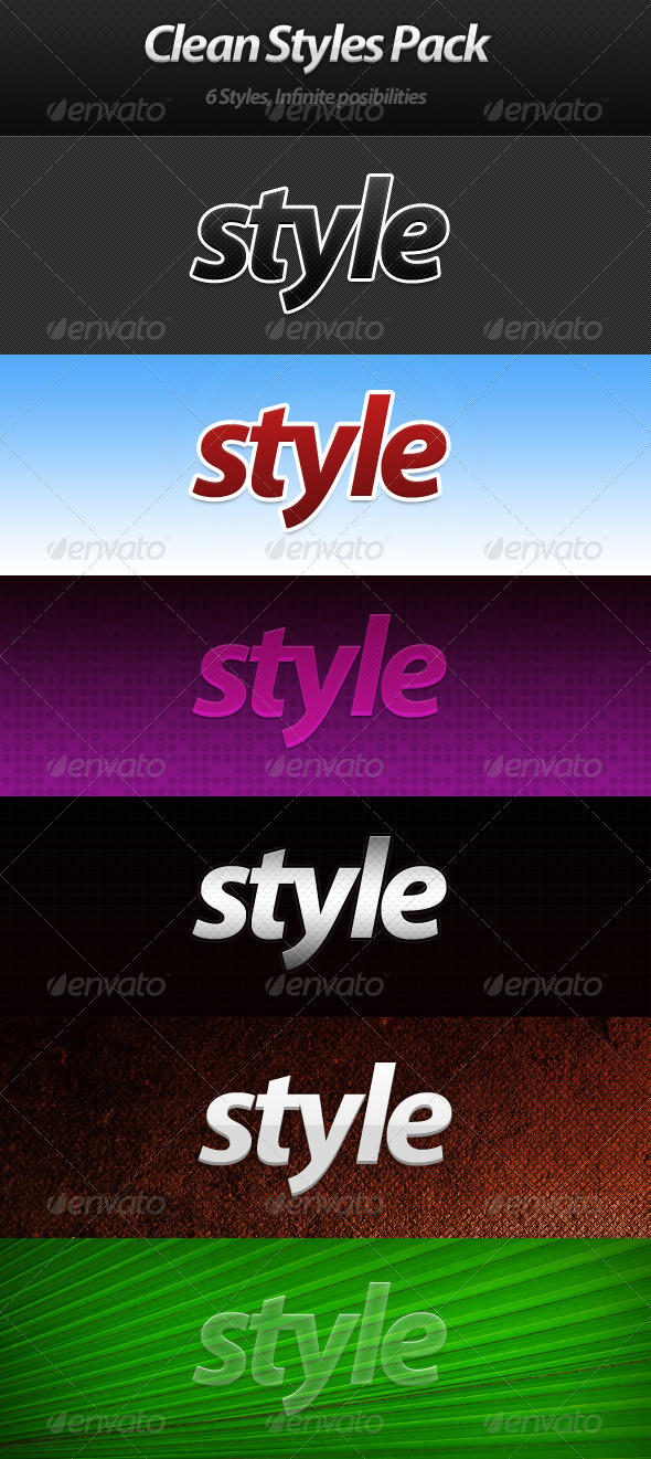 GraphicRiver Clean Styles Pack 222859 GraphicRiver Clean Styles Pack 222859