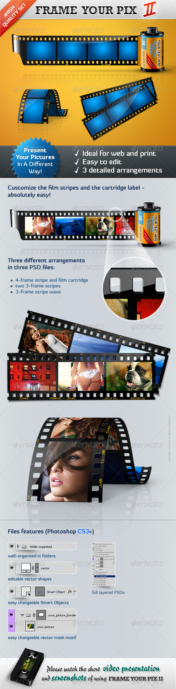 GraphicRiver Frame Your Pictures II Film Stripes 223081 GraphicRiver Frame Your Pictures II Film Stripes 223081