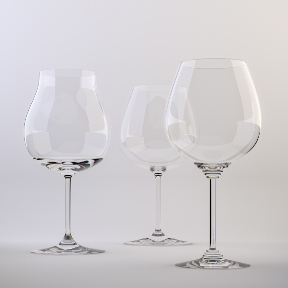 3DOcean Red Wine Glasses 223226 3DOcean Red Wine Glasses 223226