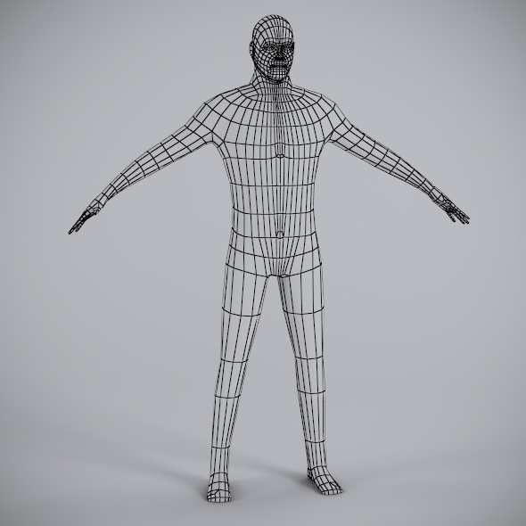 Low Poly Male Mesh - 3DOcean Item for Sale