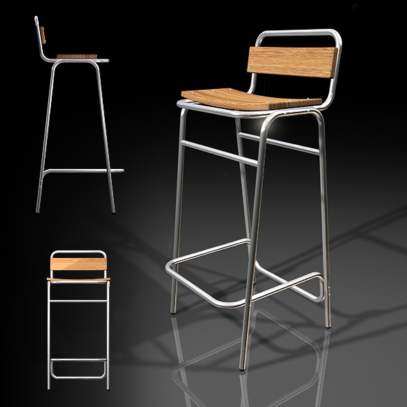 3DOcean MM Bar Stool 73659 3DOcean MM Bar Stool 73659