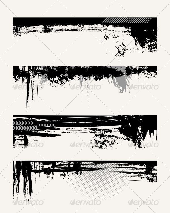 GraphicRiver Set of grunge edges 75972 GraphicRiver Set of grunge edges 75972