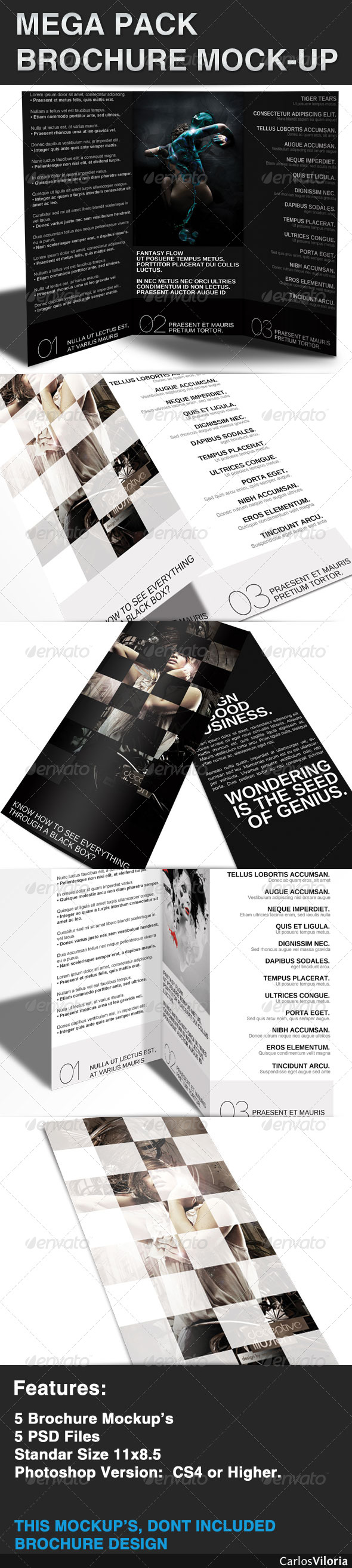 GraphicRiver Mega pack Brochure Mock-Up 42685 GraphicRiver Mega pack Brochure Mock-Up 42685