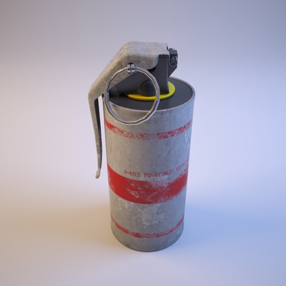 Hand Grenade - M83 Smoke Grenade - 3DOcean Item for Sale