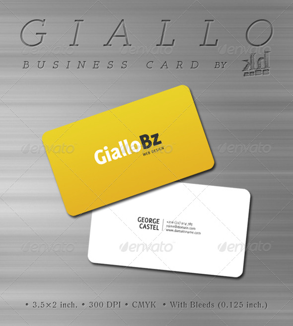 Giallo - Business Card - Corporate Business Cards