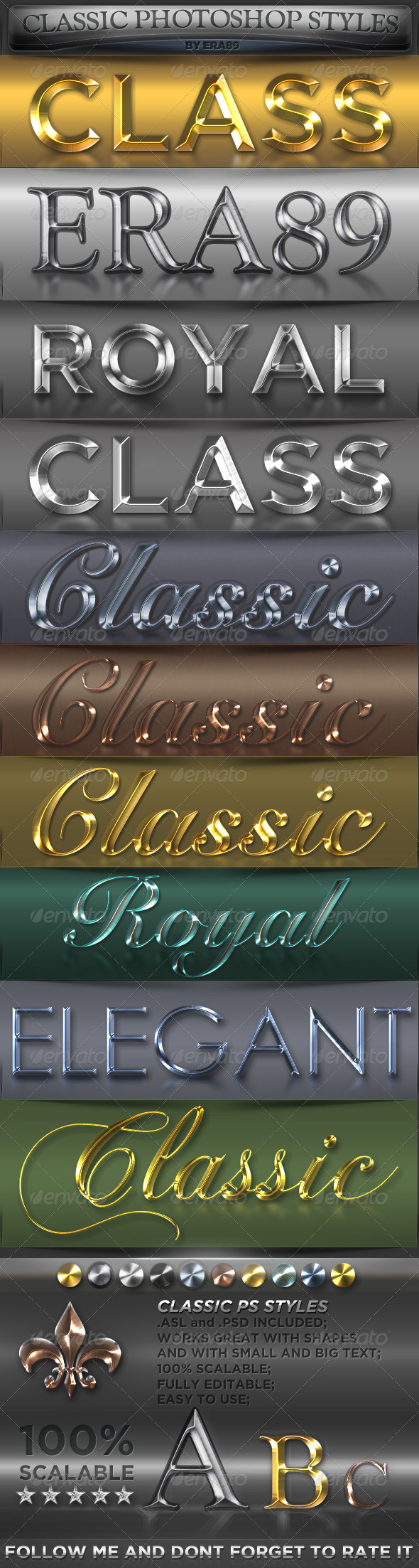 GraphicRiver Classic Metal Photoshop Styles 149530 GraphicRiver Classic Metal Photoshop Styles 149530