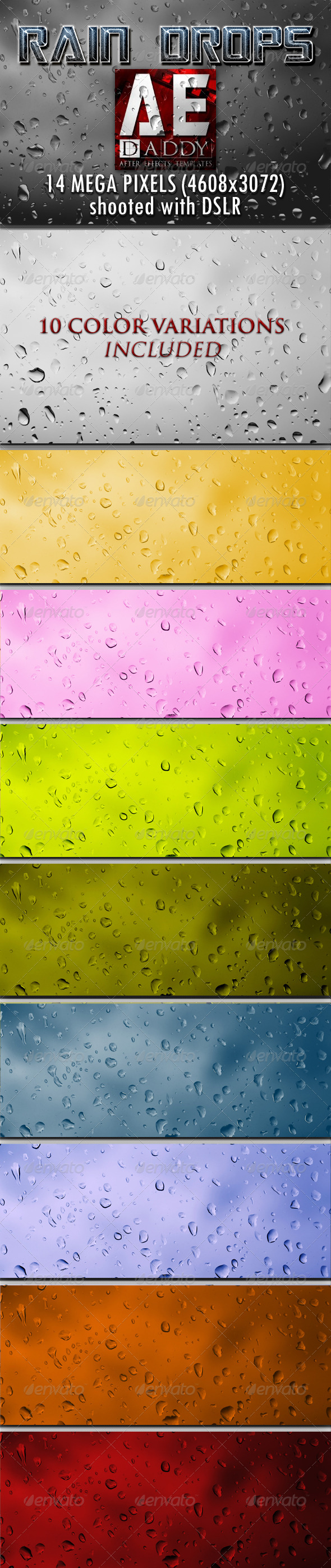 Rain Drops - Miscellaneous Backgrounds