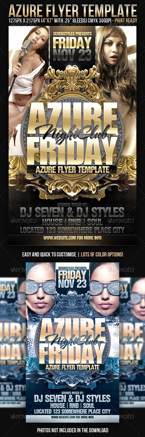 Azure Flyer Template - Clubs & Parties Events