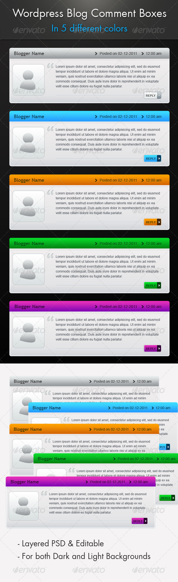 ----- Wordpress Blog Comment Boxes ------ - Miscellaneous Web Elements