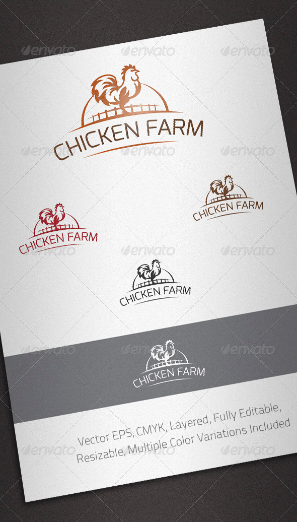 Chicken Farm Logo Template