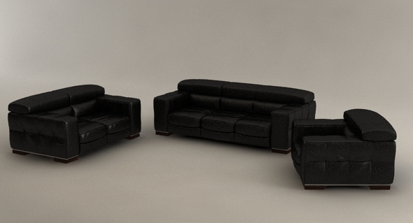 3DOcean Natuzzi three set living room furniture 77358 3DOcean Natuzzi three set living room furniture 77358